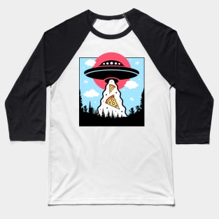 Pizza Abduction Baseball T-Shirt